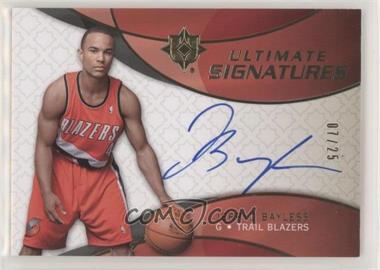 2008-09 Ultimate Collection - Ultimate Rookies Signatures #UR-JB - Jerryd Bayless /25