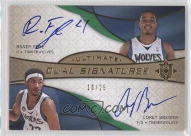 2008-09 Ultimate Collection - Ultimate Signatures Dual #SD-MT - Randy Foye, Corey Brewer /25