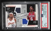 LeBron James, Julius Erving [PSA 9 MINT]