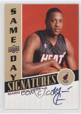 2008-09 Upper Deck - Rookie Photo Shoot Same Day Signatures #RPS-MC - Mario Chalmers
