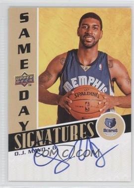 2008-09 Upper Deck - Rookie Photo Shoot Same Day Signatures #RPS-OM - O.J. Mayo