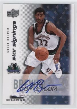 2008-09 Upper Deck - Star Signings #SS-CB - Corey Brewer