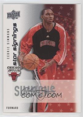 2008-09 Upper Deck - Star Signings #SS-CS - Cedric Simmons [EX to NM]