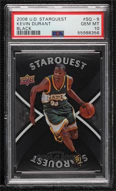 2008-09 Upper Deck - Starquest - Black Majestic #SQ-9 - Kevin Durant [PSA 10 GEM MT]