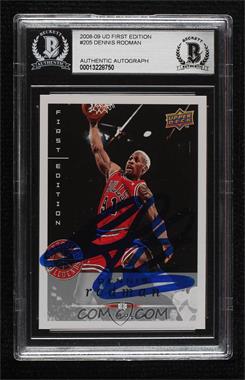 2008-09 Upper Deck First Edition - [Base] #205 - Dennis Rodman [BAS Authentic]