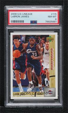 2008-09 Upper Deck Lineage - [Base] #115 - LeBron James [PSA 8 NM‑MT]