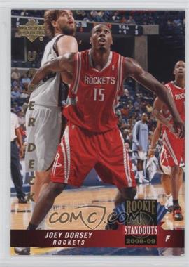 2008-09 Upper Deck Lineage - Rookie Standouts #RS-52 - Joey Dorsey