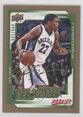 2008-09 Upper Deck MVP - [Base] - Gold Script #184 - Rudy Gay /100