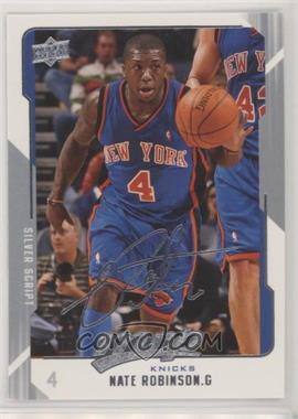 2008-09 Upper Deck MVP - [Base] - Silver Script #110 - Nate Robinson