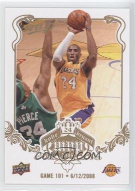 2008-09 Upper Deck MVP - Kobe Bryant MVP - White Border #101 - Kobe Bryant