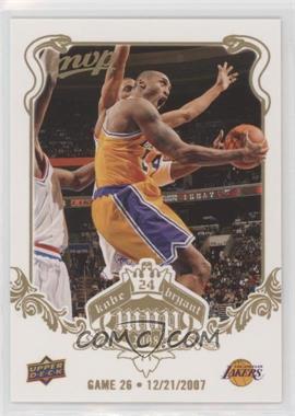 2008-09 Upper Deck MVP - Kobe Bryant MVP - White Border #26 - Kobe Bryant