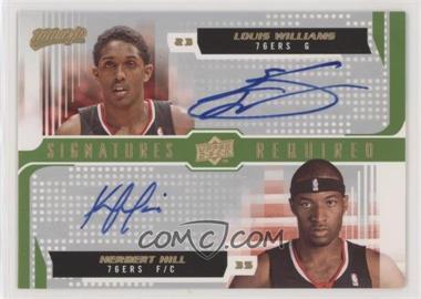 2008-09 Upper Deck MVP - Signatures Required #SR-WH - Herbert Hill, Louis Williams