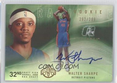2008-09 Upper Deck Radiance - [Base] #105 - Rookie - Walter Sharpe /299