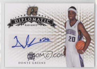 2008-09 Upper Deck Radiance - Diplomatic #DI-DG - Donte Greene