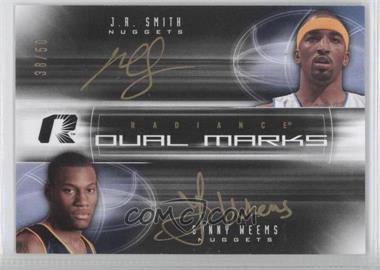 2008-09 Upper Deck Radiance - Dual Marks #DM-SW - J.R. Smith, Sonny Weems /50