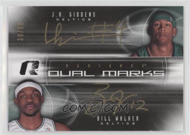 2008-09 Upper Deck Radiance - Dual Marks #DM-WG - J.R. Giddens, Bill Walker /50