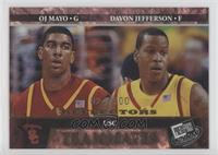 O.J. Mayo, Davon Jefferson [EX to NM] #/100