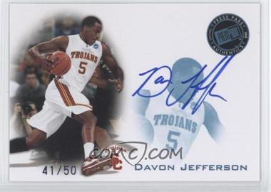 2008 Press Pass - Press Pass Signings - Blue #PPS-DJ2 - Davon Jefferson /50