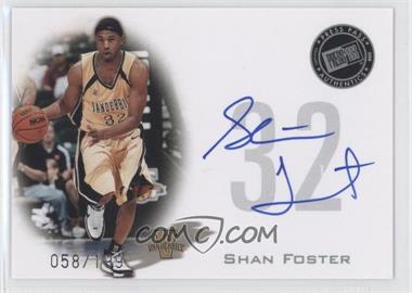 2008 Press Pass - Press Pass Signings - Silver #PPS-SF - Shan Foster /199