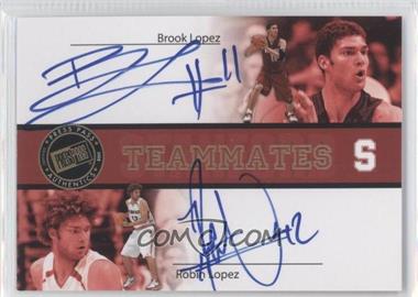 2008 Press Pass - Teammates Dual Autographs #TA-BLRL - Brook Lopez, Robin Lopez /25