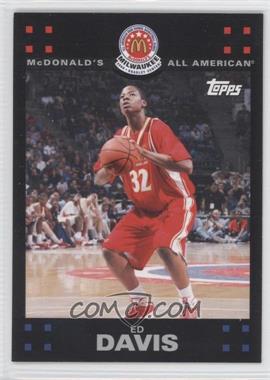2008 Topps McDonald's All-American Game - [Base] - Action #ED - Ed Davis