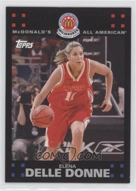 2008 Topps McDonald's All-American Game - [Base] - Action #EDD - Elena Delle Donne