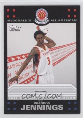 2008 Topps McDonald's All-American Game - [Base] - Portrait #BJ - Brandon Jennings