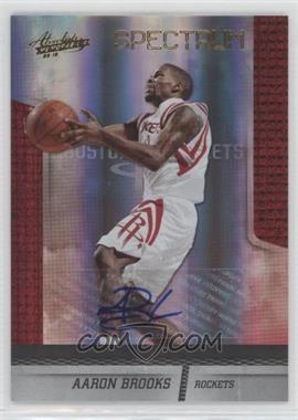 2009-10 Absolute Memorabilia - [Base] - Gold Spectrum Signatures #43 - Aaron Brooks /49