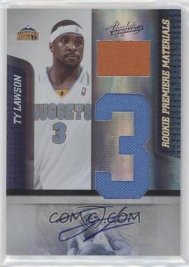 2009-10 Absolute Memorabilia - [Base] - Jumbo Jersey Number Signatures With Basketball #147 - Rookie Premiere Materials - Ty Lawson /25