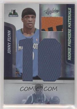 2009-10 Absolute Memorabilia - [Base] - Jumbo Jersey Number With Basketball #143 - Rookie Premiere Materials - Jonny Flynn /25