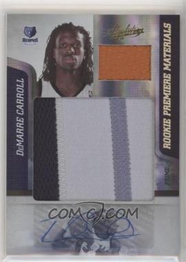 2009-10 Absolute Memorabilia - [Base] - Jumbo Spectrum Prime Swatch Signatures With Basketball #164 - Rookie Premiere Materials - DeMarre Carroll /5