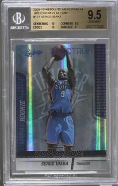 2009-10 Absolute Memorabilia - [Base] - Platinum Spectrum #131 - Serge Ibaka /25 [BGS 9.5 GEM MINT]