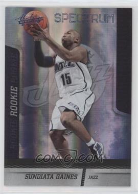 2009-10 Absolute Memorabilia - [Base] - Platinum Spectrum #134 - Sundiata Gaines /25