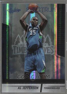 2009-10 Absolute Memorabilia - [Base] - Platinum Spectrum #58 - Al Jefferson /25 [Noted]