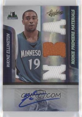 2009-10 Absolute Memorabilia - [Base] #156 - Rookie Premiere Materials - Wayne Ellington /499