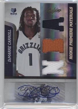 2009-10 Absolute Memorabilia - [Base] #164 - Rookie Premiere Materials - DeMarre Carroll /499