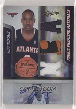 2009-10 Absolute Memorabilia - [Base] #165 - Rookie Premiere Materials - Jeff Teague /499