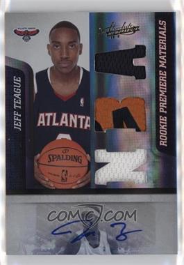 2009-10 Absolute Memorabilia - [Base] #165 - Rookie Premiere Materials - Jeff Teague /499