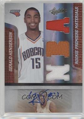 2009-10 Absolute Memorabilia - [Base] #169 - Rookie Premiere Materials - Gerald Henderson /499