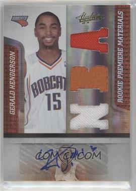 2009-10 Absolute Memorabilia - [Base] #169 - Rookie Premiere Materials - Gerald Henderson /499