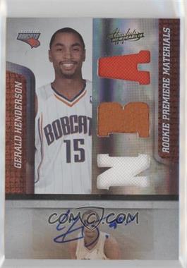 2009-10 Absolute Memorabilia - [Base] #169 - Rookie Premiere Materials - Gerald Henderson /499