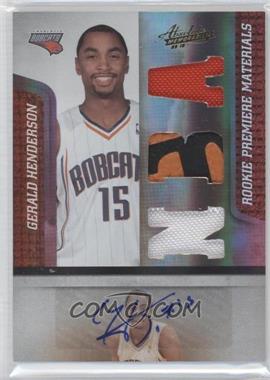 2009-10 Absolute Memorabilia - [Base] #169 - Rookie Premiere Materials - Gerald Henderson /499