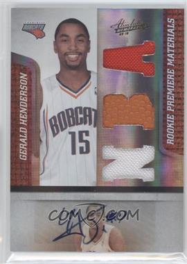 2009-10 Absolute Memorabilia - [Base] #169 - Rookie Premiere Materials - Gerald Henderson /499