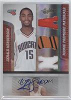 Rookie Premiere Materials - Gerald Henderson #/499