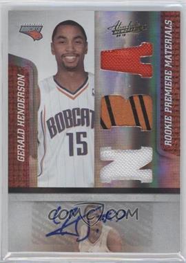 2009-10 Absolute Memorabilia - [Base] #169 - Rookie Premiere Materials - Gerald Henderson /499