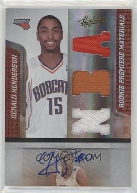 2009-10 Absolute Memorabilia - [Base] #169 - Rookie Premiere Materials - Gerald Henderson /499