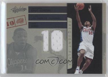 2009-10 Absolute Memorabilia - Frequent Flyer - Jersey Number Materials #3 - Eric Gordon /25