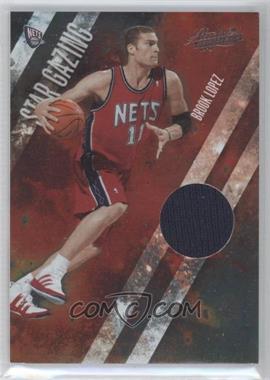 2009-10 Absolute Memorabilia - Star Gazing - Materials #34 - Brook Lopez /100