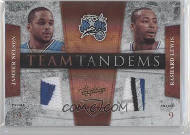 2009-10 Absolute Memorabilia - Team Tandems Materials - Prime #9 - Jameer Nelson, Rashard Lewis /10