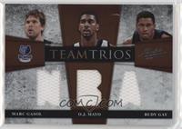 O.J. Mayo, Marc Gasol, Rudy Gay #/100